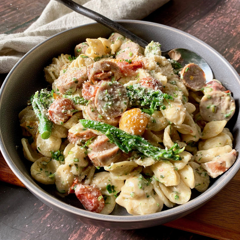 Orecchiette Pasta Italian Sausage Broccolini Bake