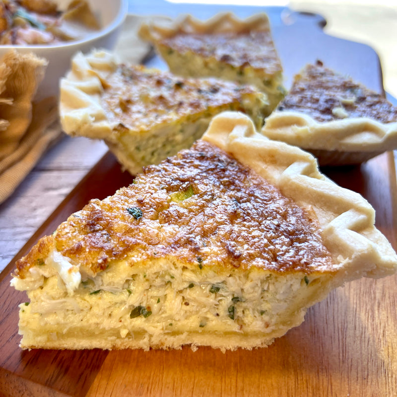 Wheat Free Crab Quiche