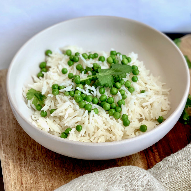 Basmati Rice with Peas and Cilantro