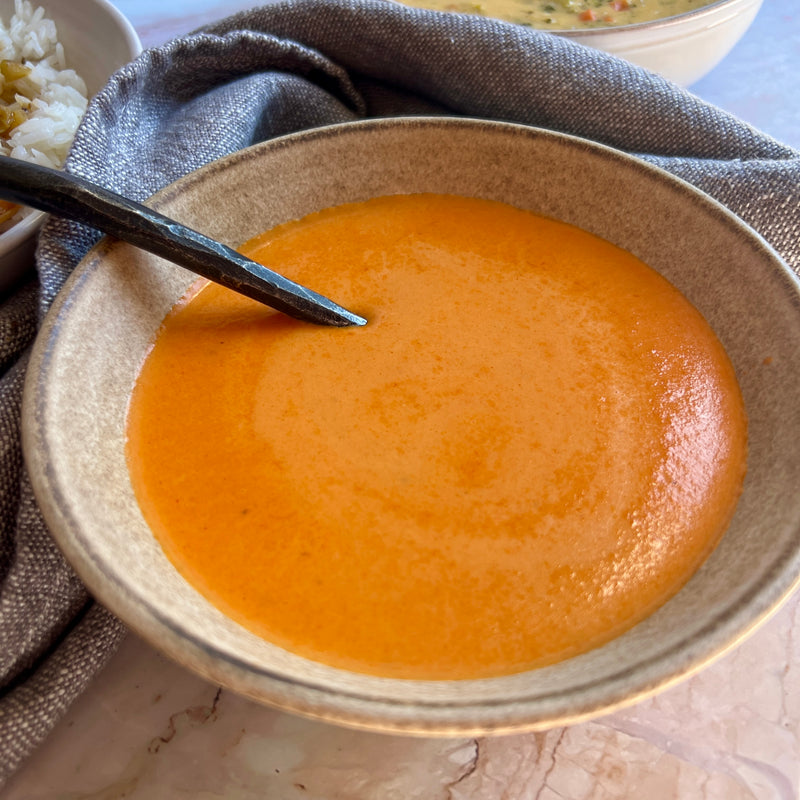 Creamy Roasted Red Bell Pepper Soup