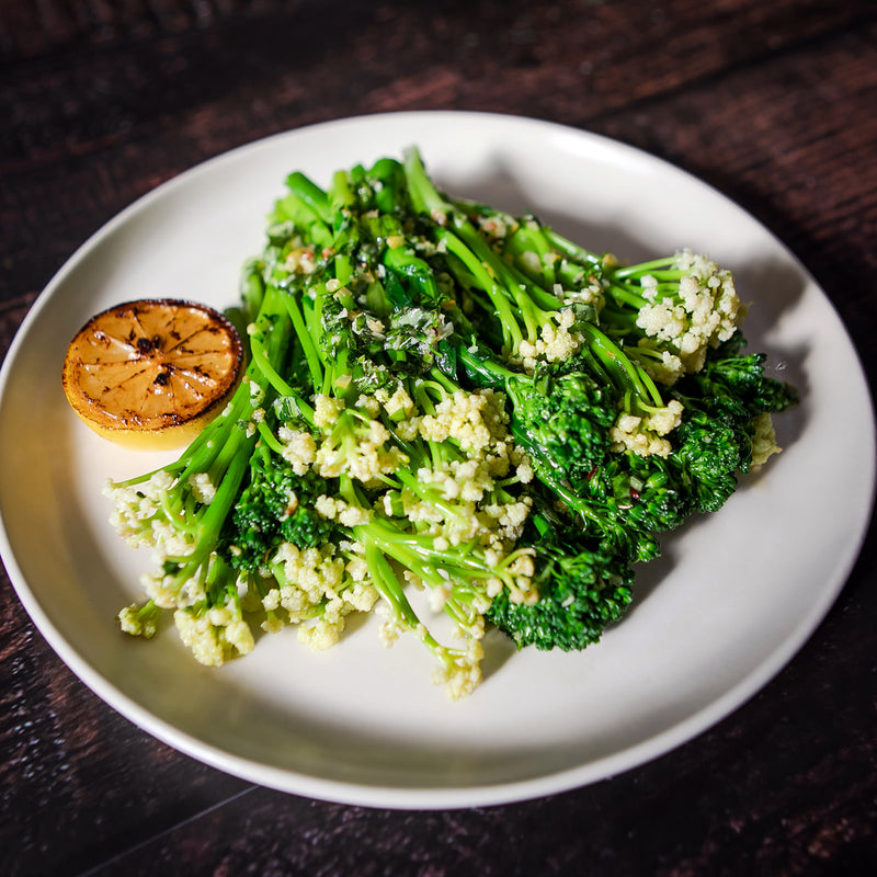 Florentino Broccolini with Preserved Lemon Parsley Garlic Saute
