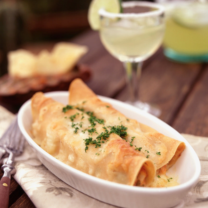 Chicken Enchiladas with Grilled Tomatillo Salsa Verde