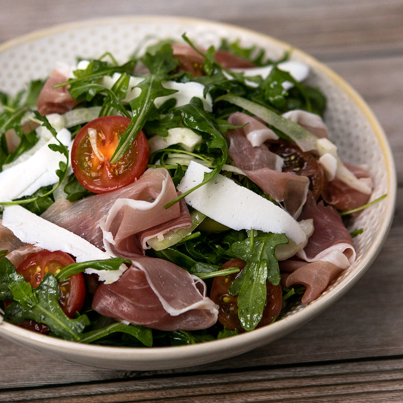 Arugula Salad with Ricotta Salata and Culatello