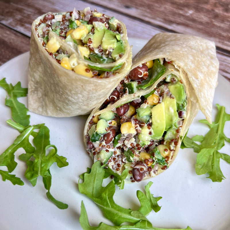 Avocado Quinoa Corn Power Wrap