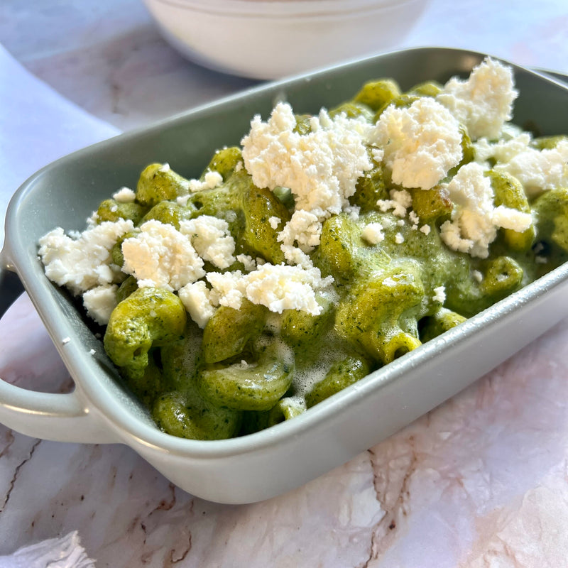 Creamy Poblano Cavatappi