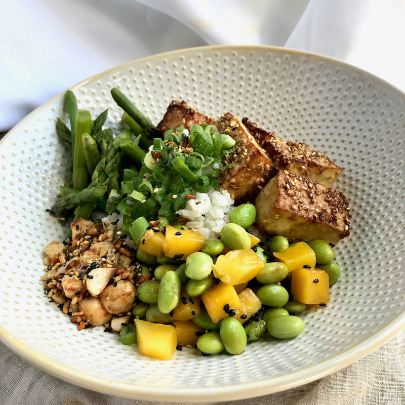 Seared Sesame Crusted Hawaiian Tofu Bowl
