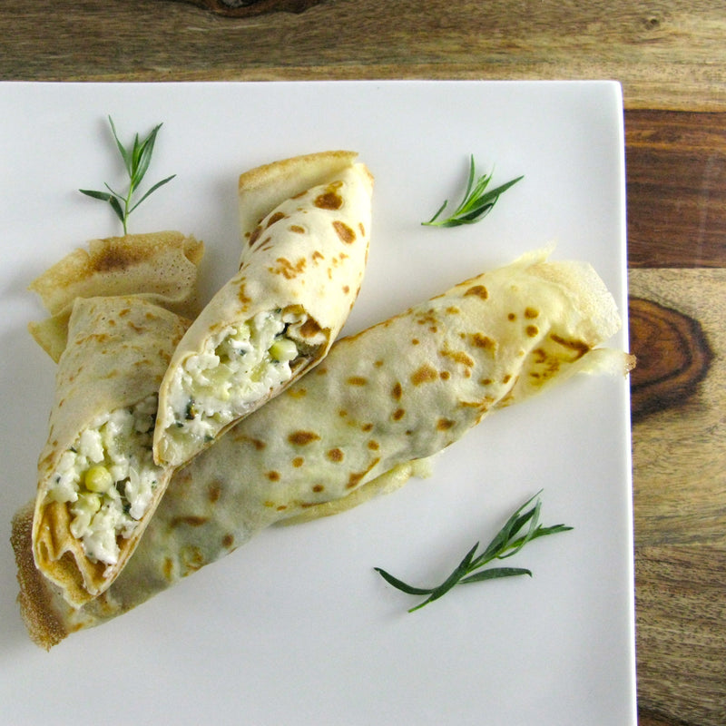 Chicken Corn & Tarragon Crepes