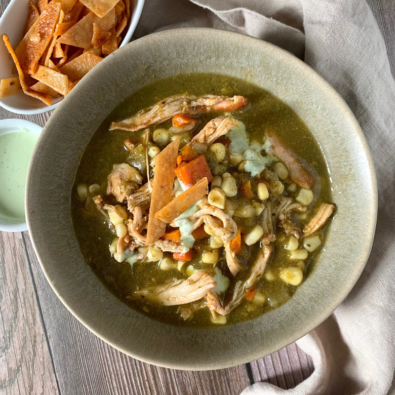 Chicken Tortilla Soup with Fresh Corn