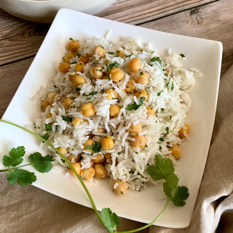 Basmati Rice with Chickpeas and Cilantro