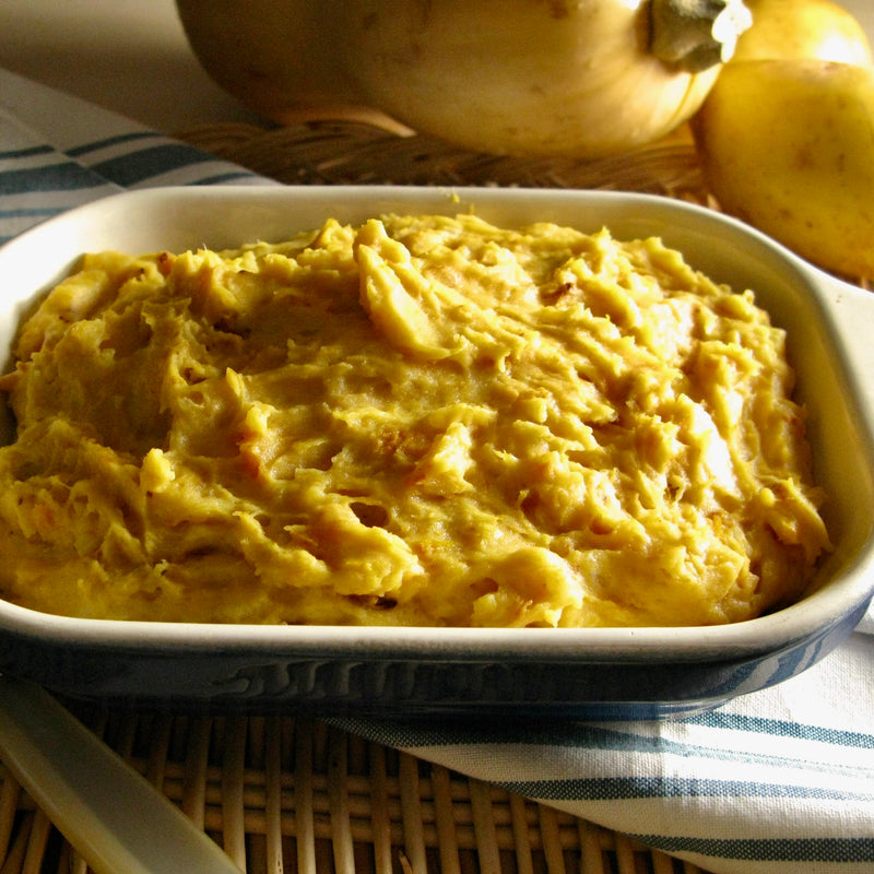 Mashed Butternut Squash and Yukon Gold Potatoes