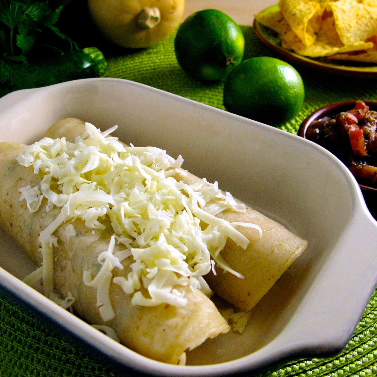Roasted Vegetable Enchiladas with Fire-Roasted Tomato Salsa