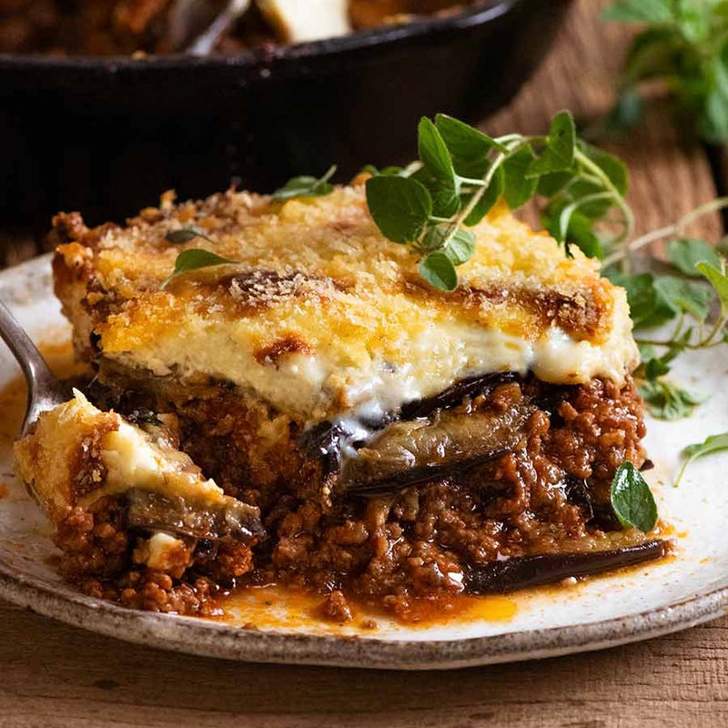 Traditional Greek Moussaka with Lamb