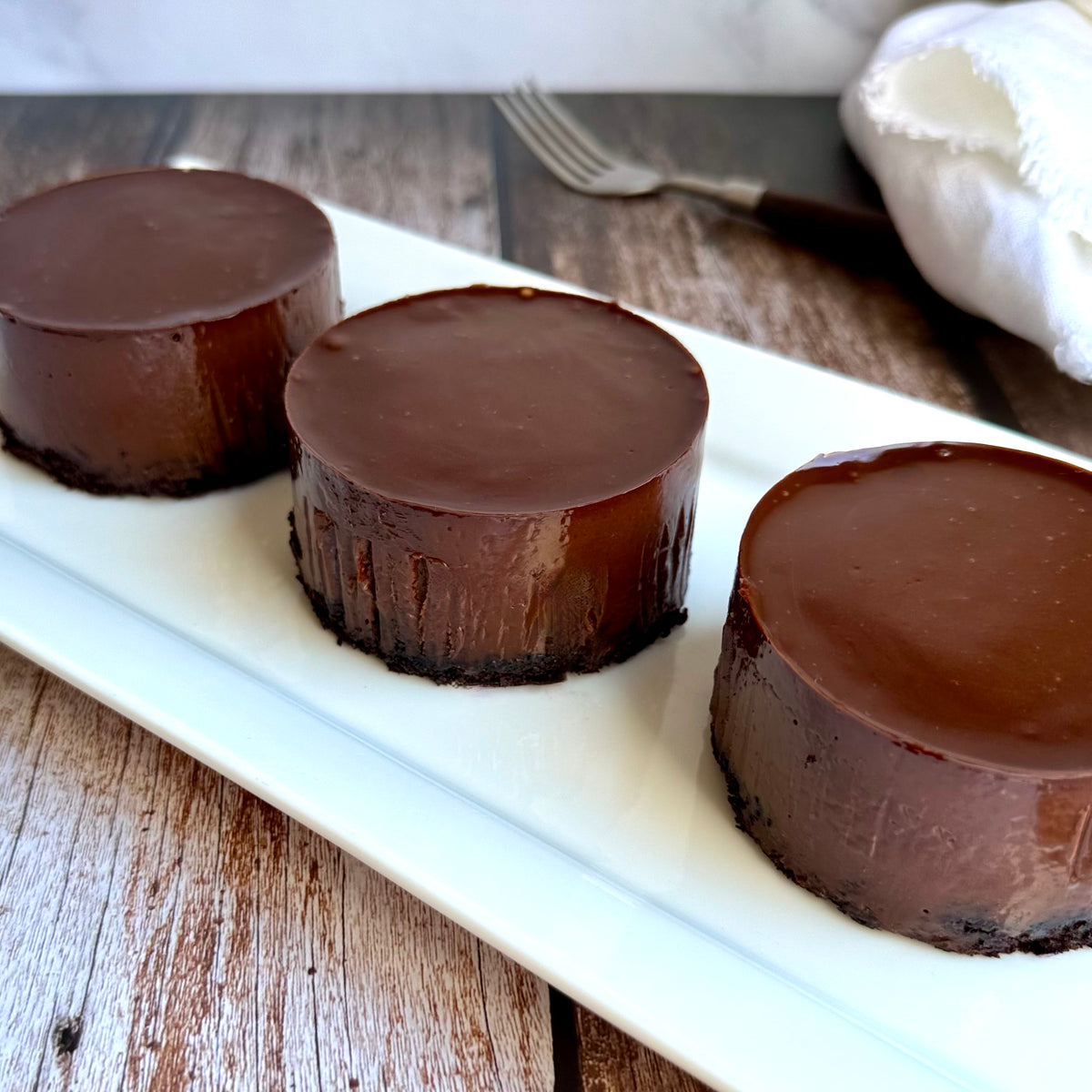 Individual Chocolate Mousse Tortes