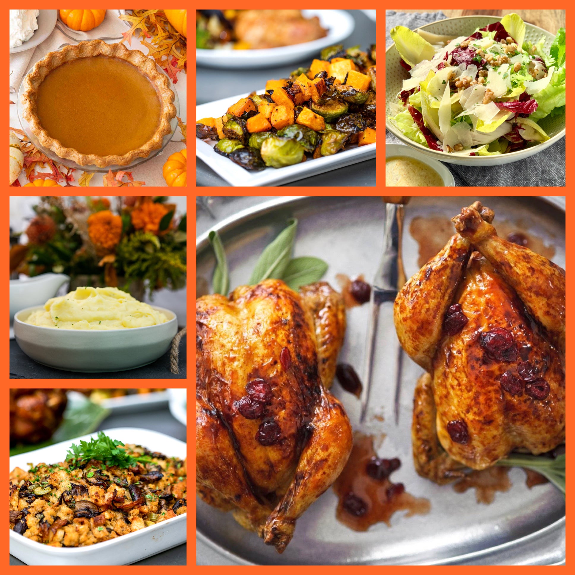 Stuffed and Glazed Cornish Game Hen Dinner • Serves 2