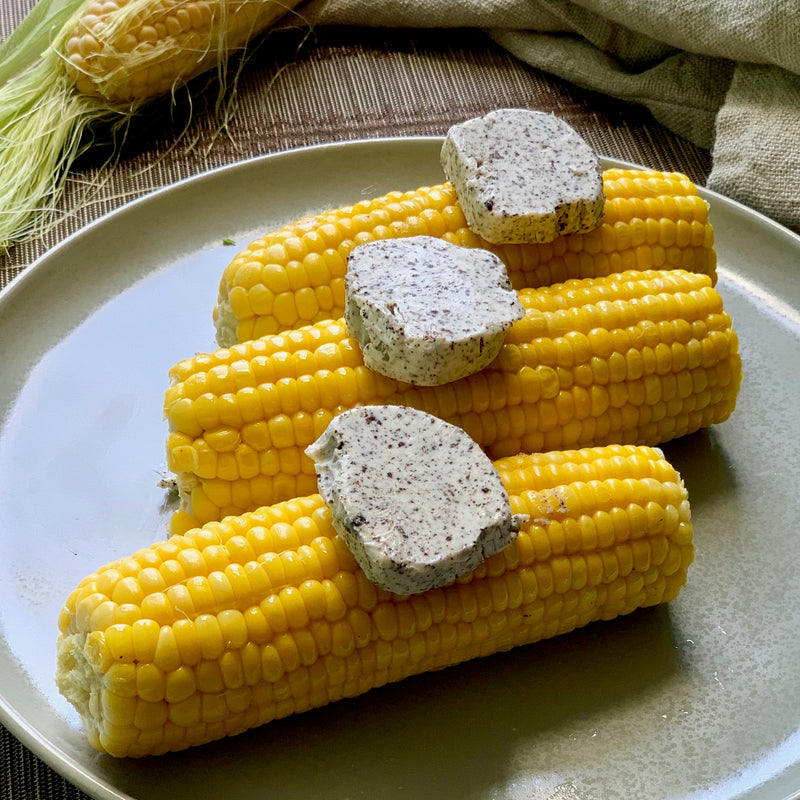 Roasted Corn on the Cob with Truffle Butter