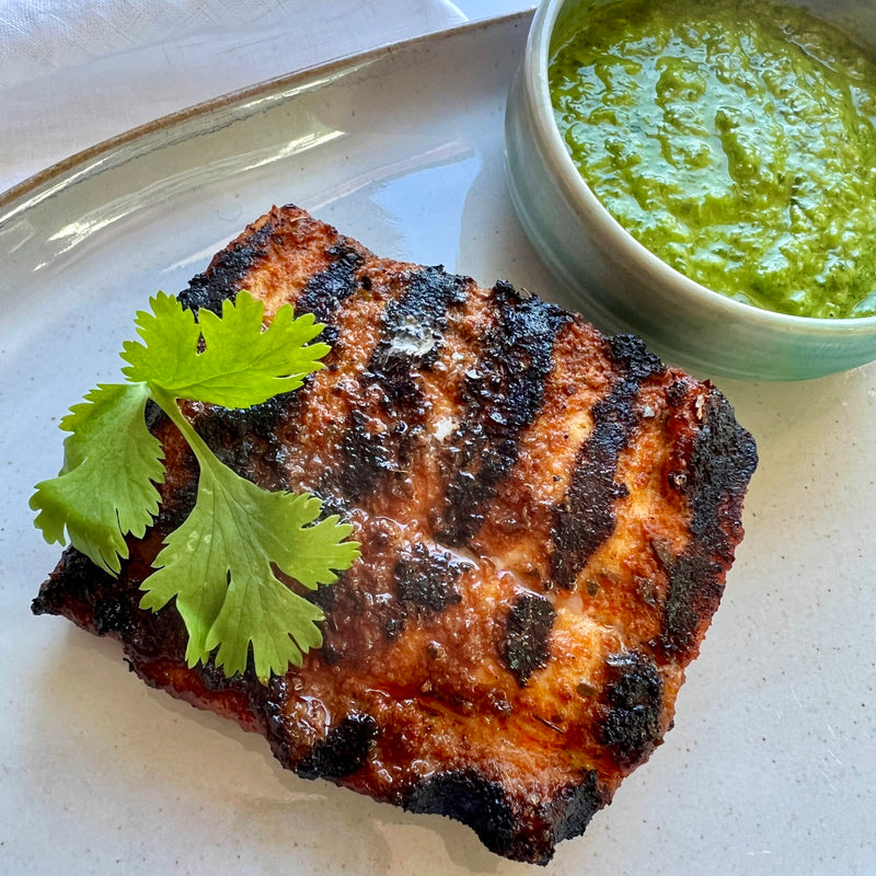 Grilled Mahi Mahi with Fresh Herb Chimichurri