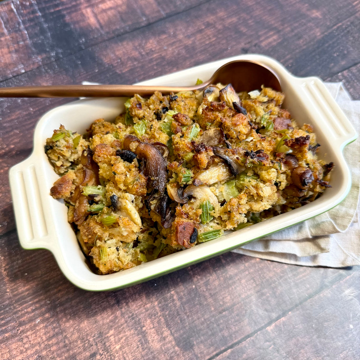 Classic Savory Stuffing with Mushrooms