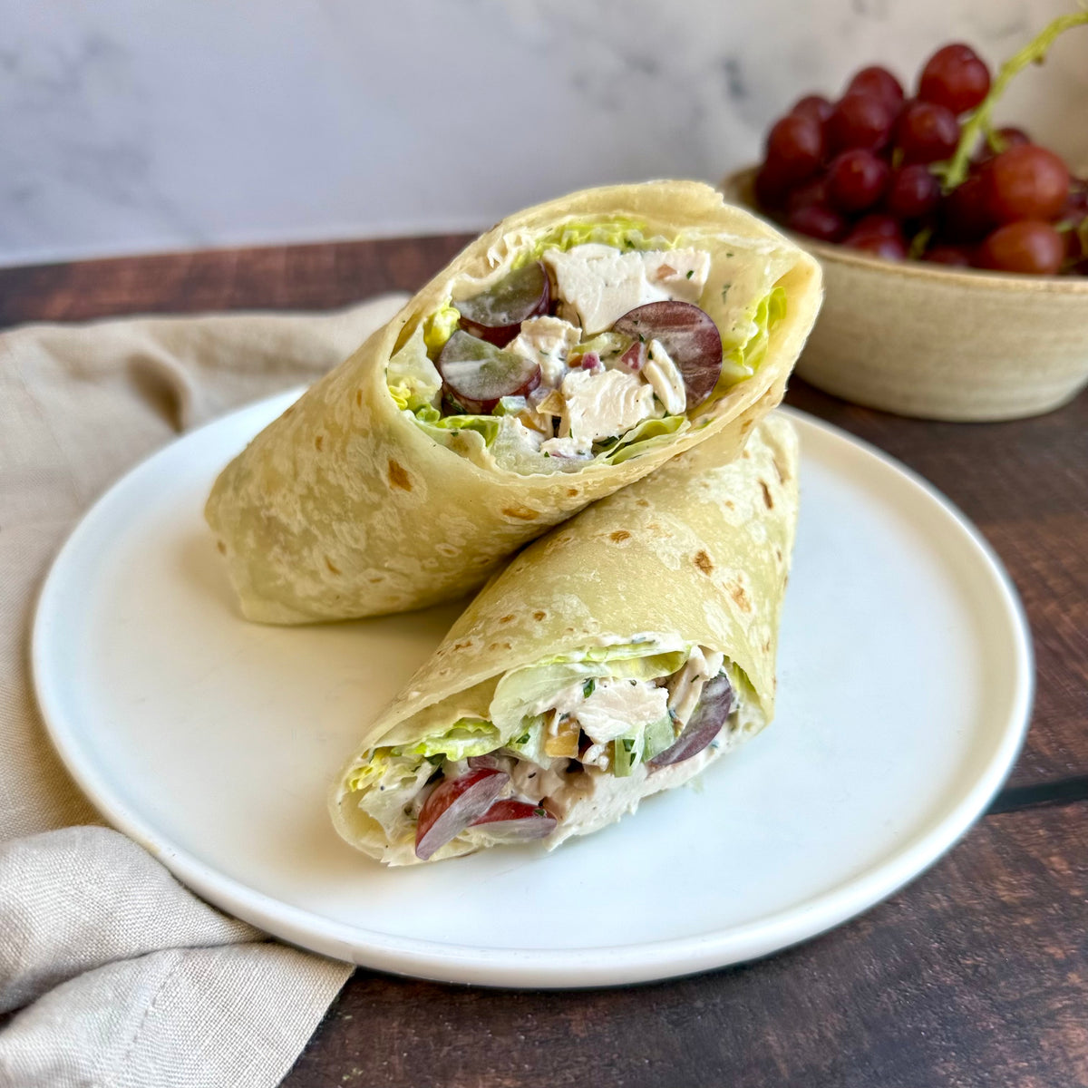 Waldorf Chicken Salad Wrap