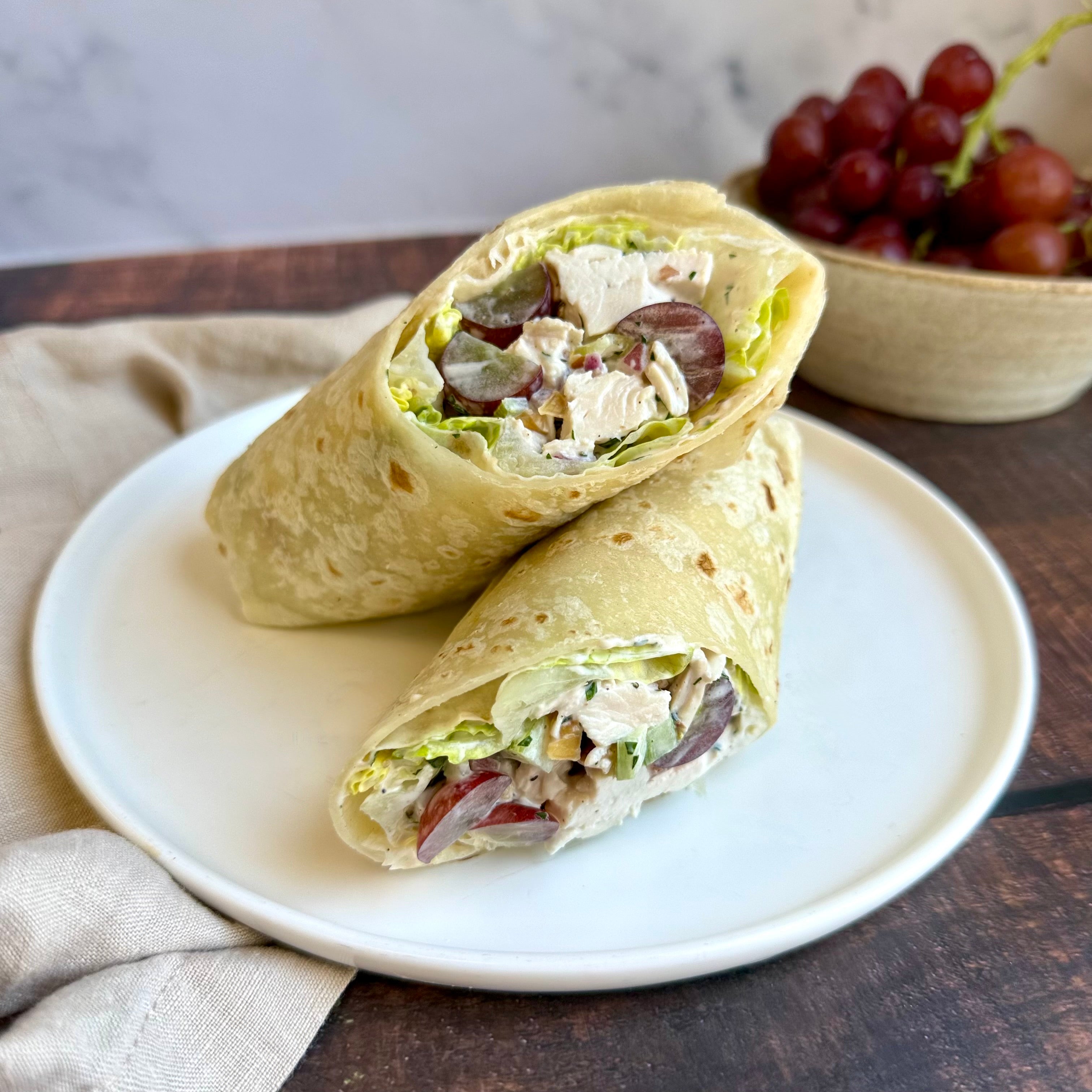Waldorf Chicken Salad Wrap