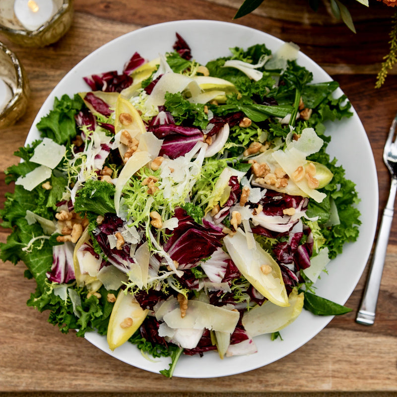 Winter Chicory Salad with Walnuts and Cranberries