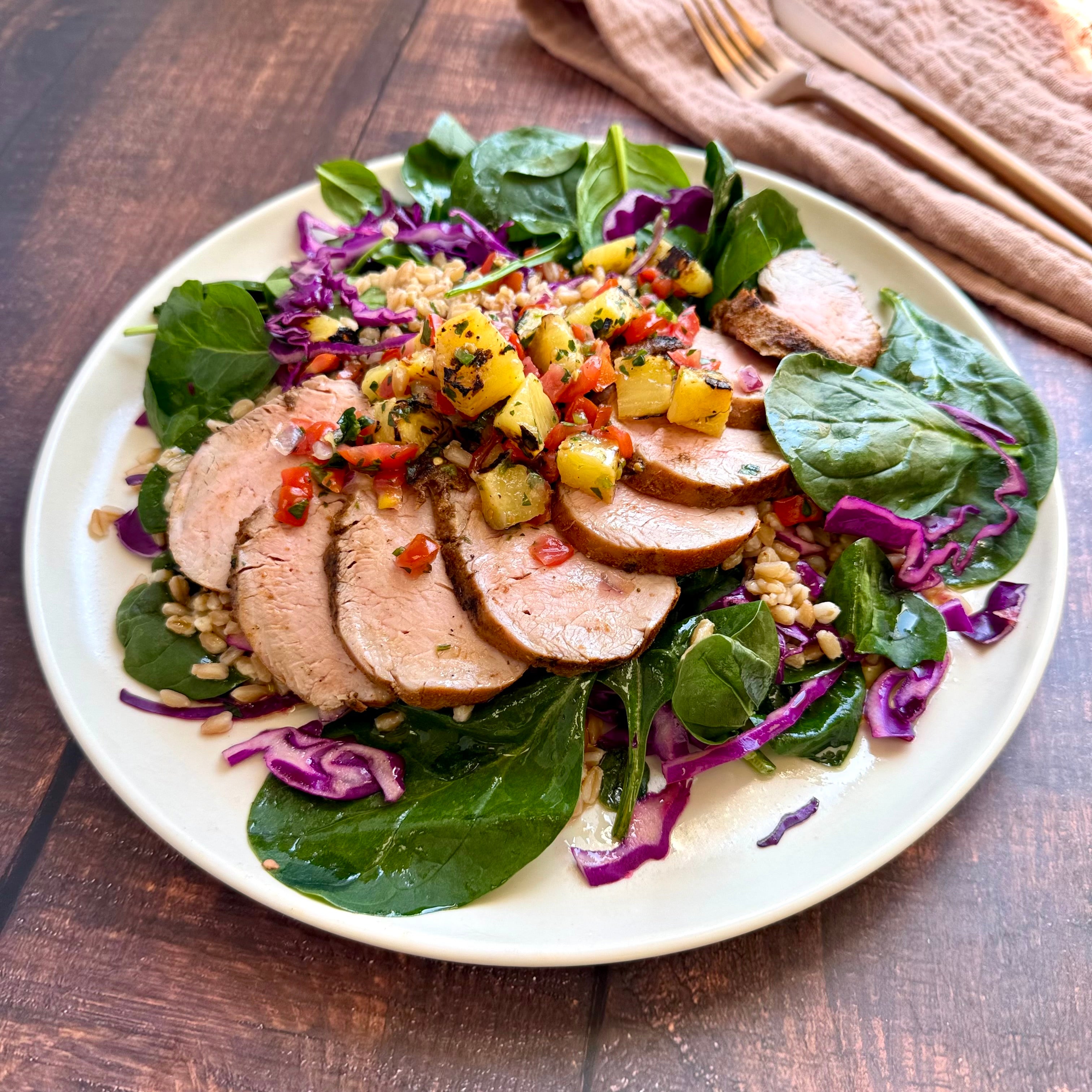 Pork and Pineapple Grain Bowl