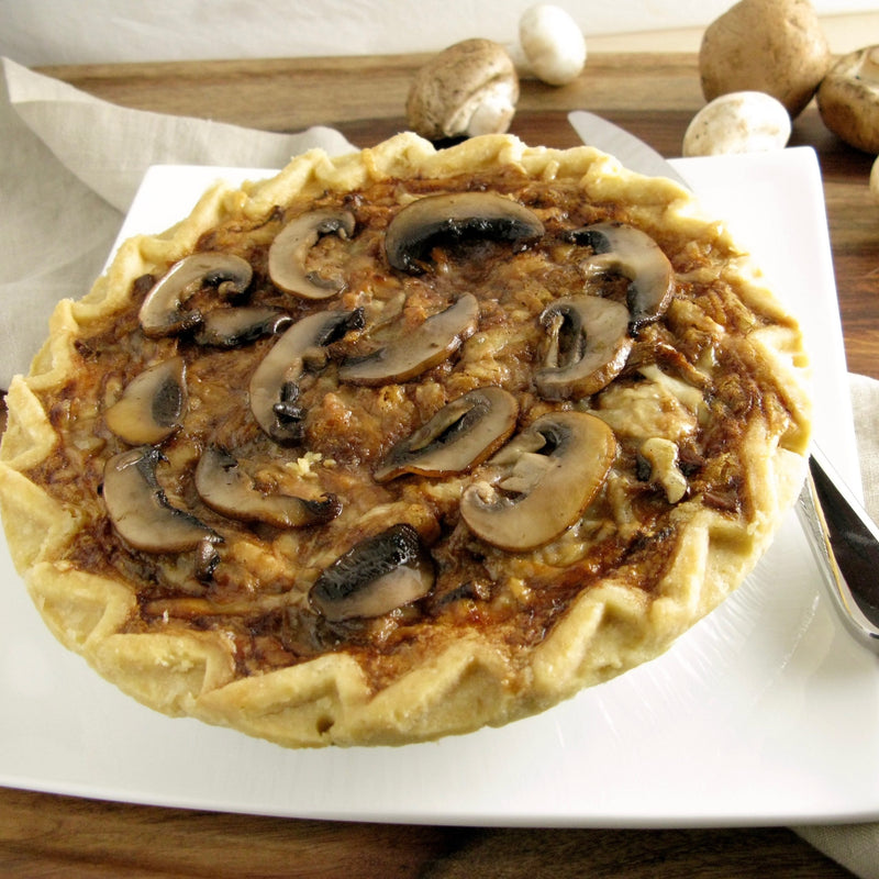 Wheat Free Over The Top Mushroom Quiche