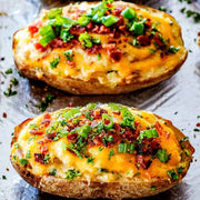 Twice Baked Stuffed Cheesy Bacon Potatoes – Jessie Laurent