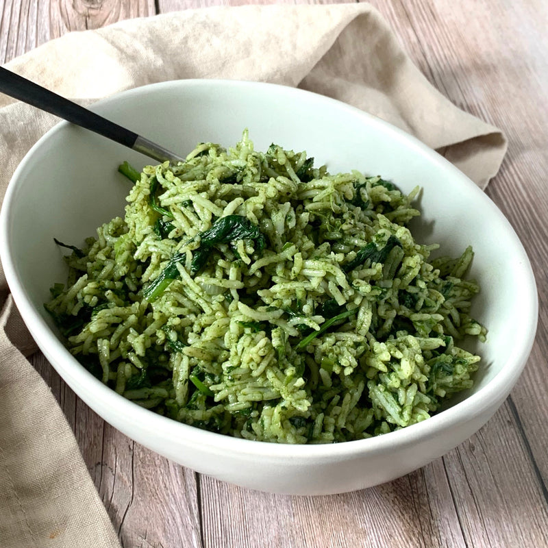 Greek Spinach Rice Medley
