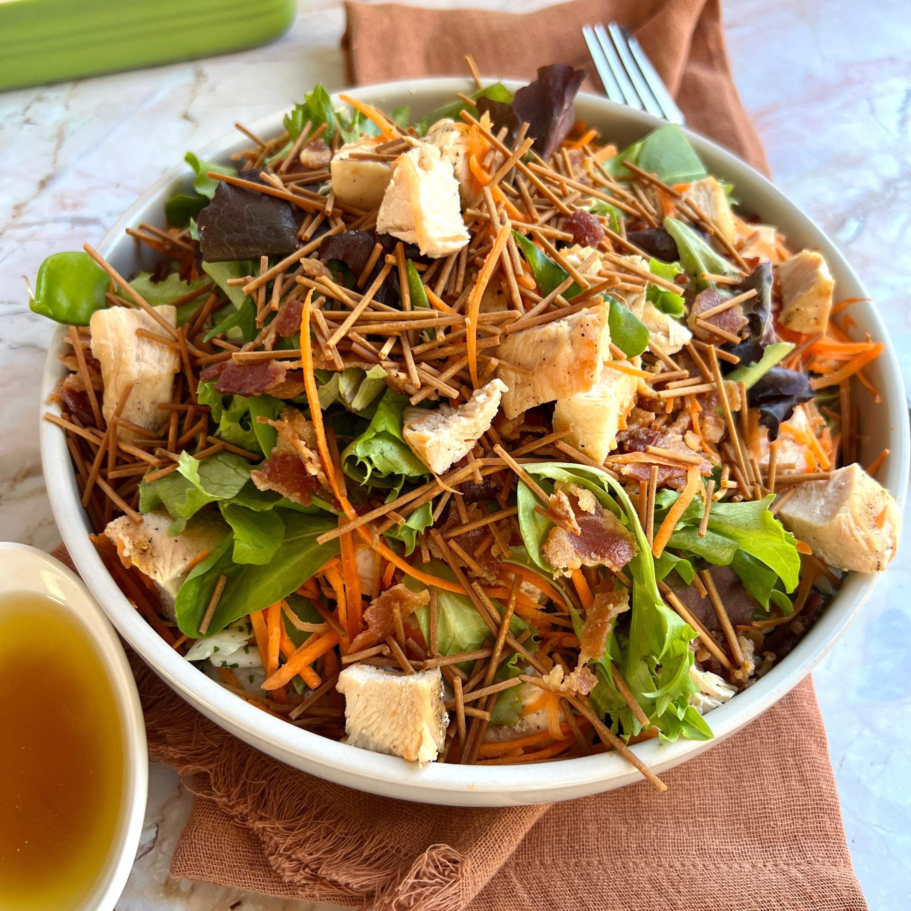 Grilled Chicken Ramen Salad