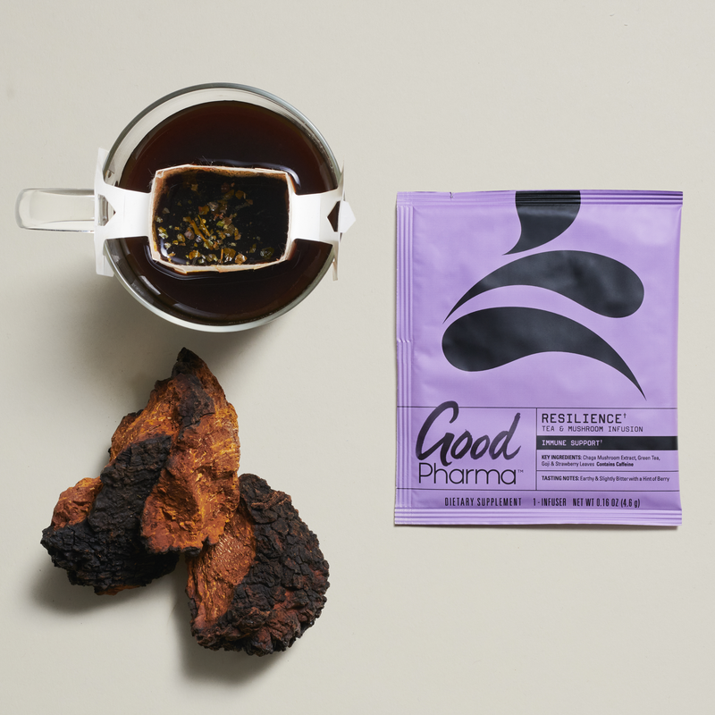 Good Pharma • Resilience • Green Tea & Chaga Mushroom for Immunity