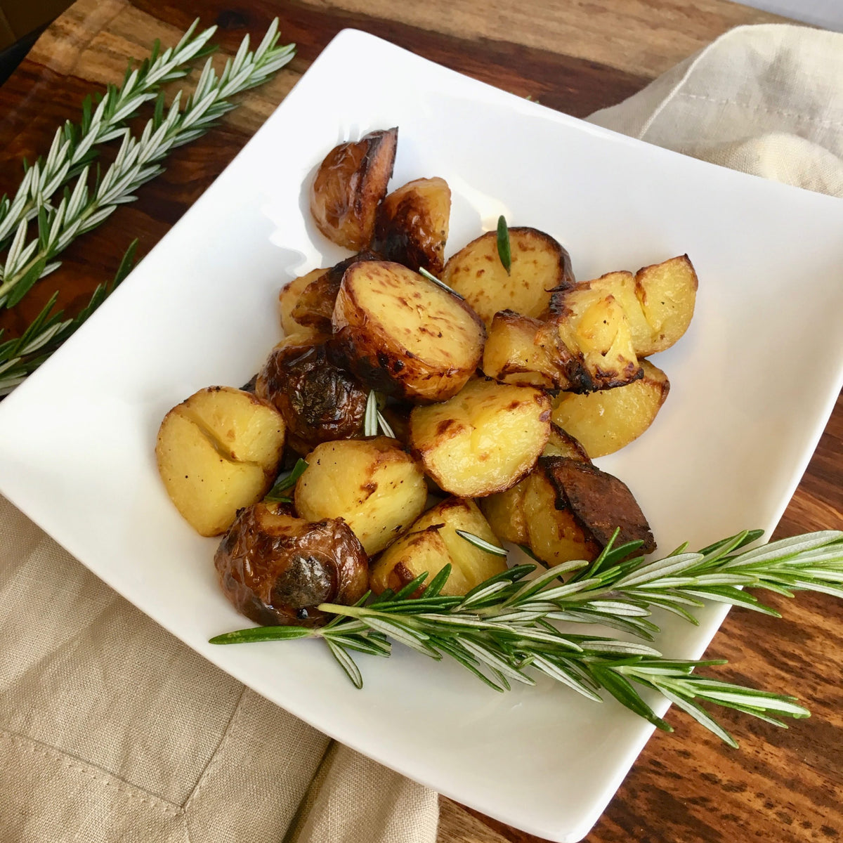 Roasted Yukon Gold Potatoes with Fresh Rosemary