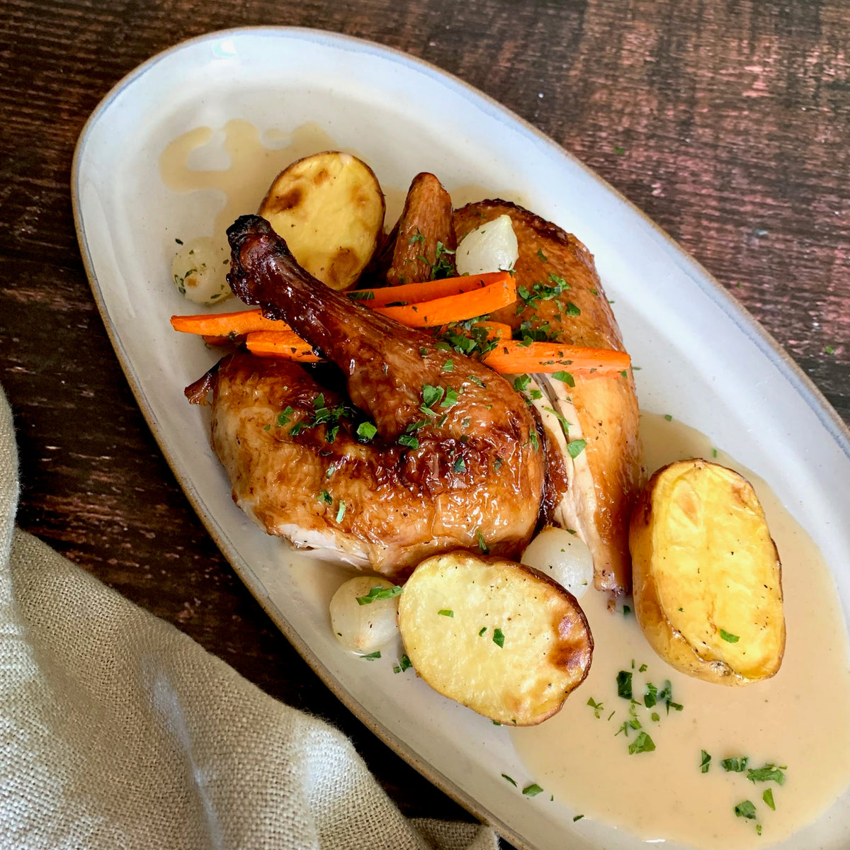 Roast Chicken with Fresh Herbs