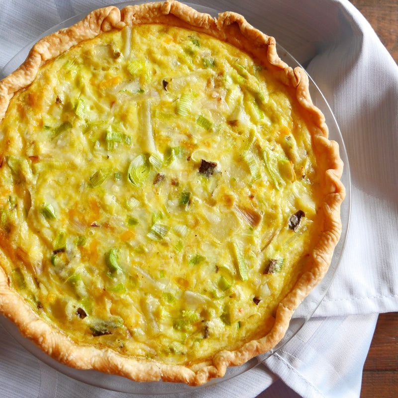 Slow Simmered French Leek Quiche