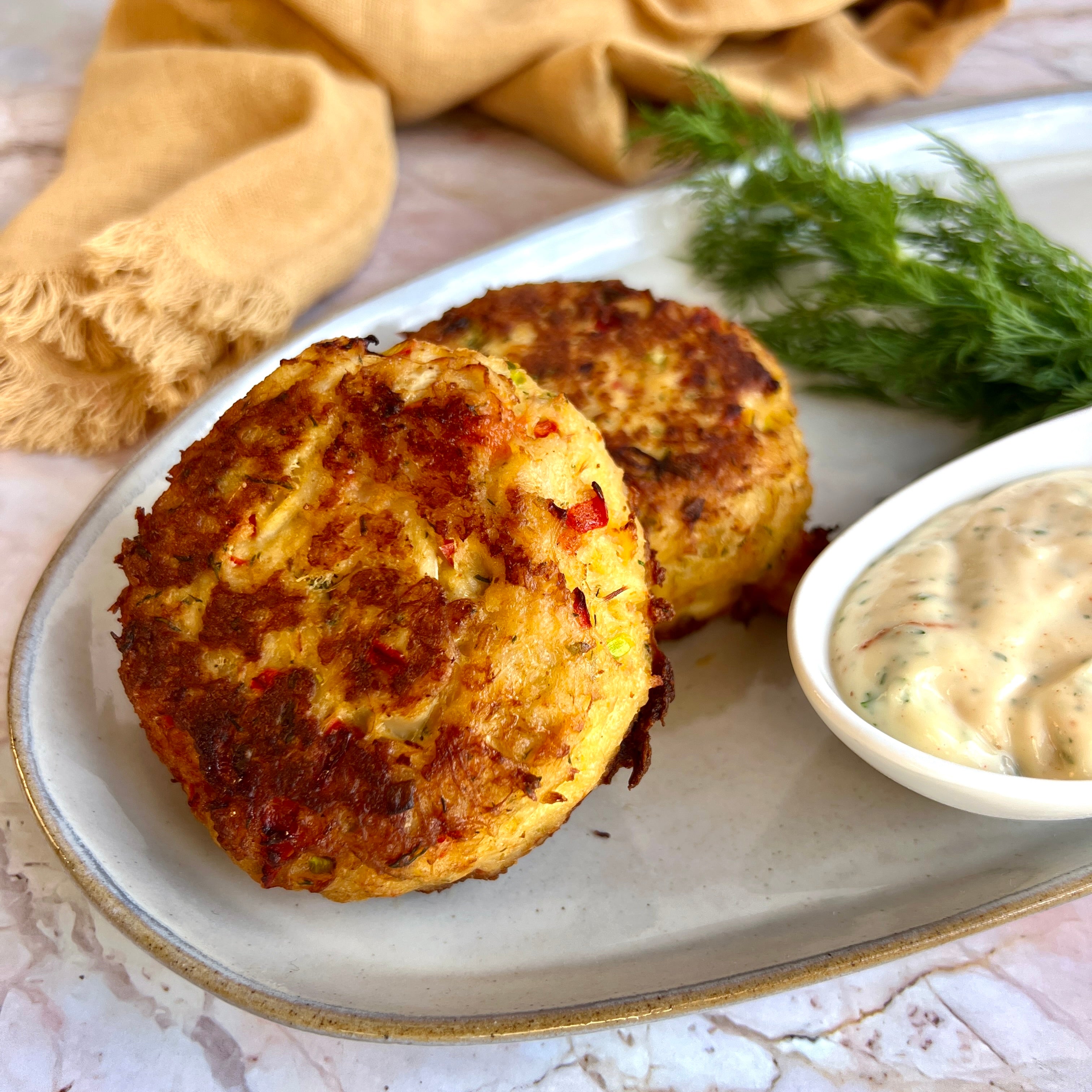 Shrimp and Crab Cakes with Remoulade