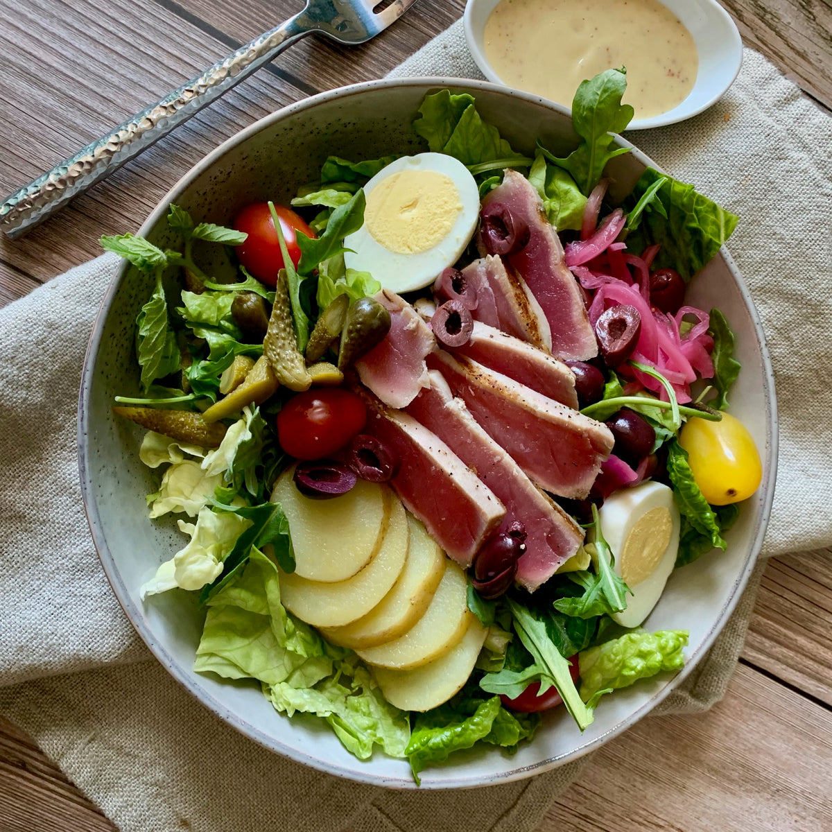 Niçoise Salad with Grilled Ahi Tuna Filet