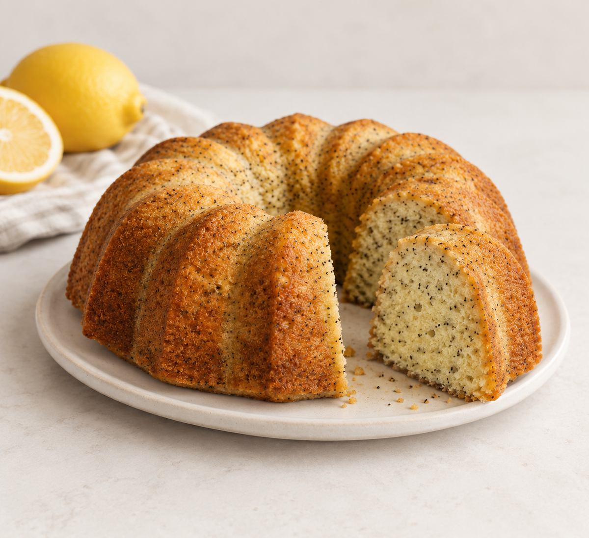 Lemon Poppy Seed Bundt Cake