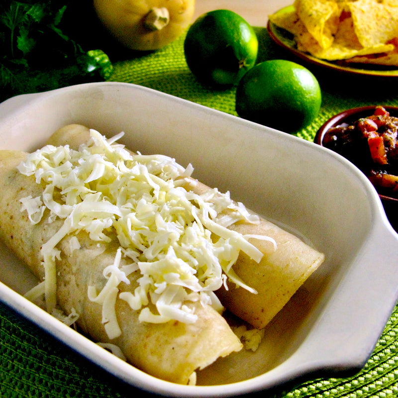 Vegetable Enchiladas with Black Bean Salsa