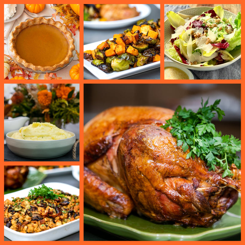 Traditional Whole Roasted Diestel Turkey Dinner • Serves 8-10