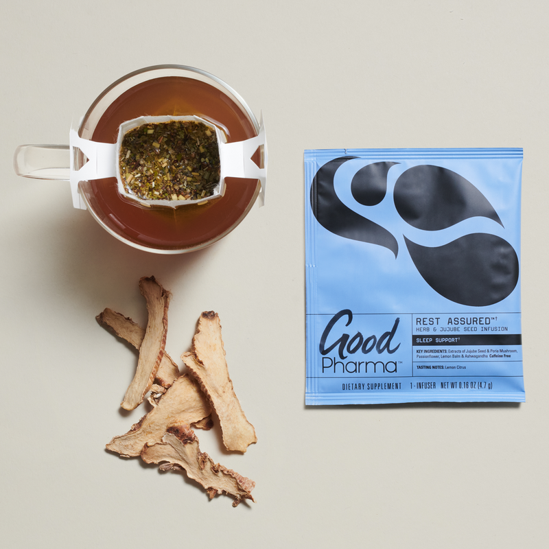 Good Pharma • Rest Assured • Mushroom & Jujube Seed Tea for Sleep Support