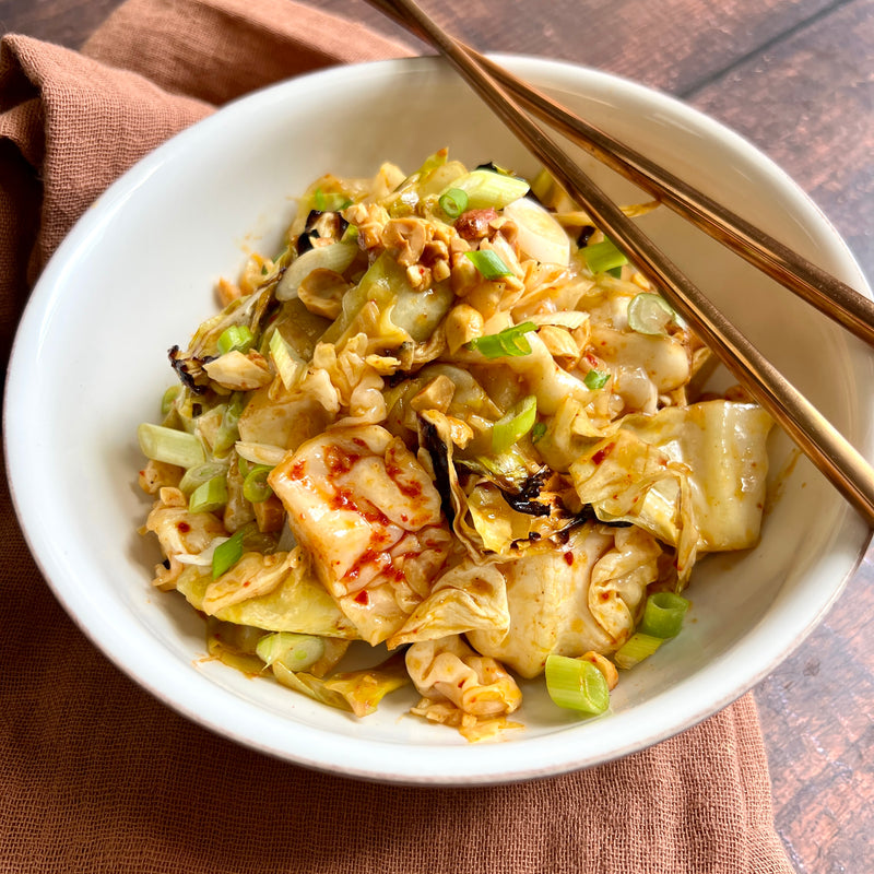 Spicy Charred Gochujang Cabbage