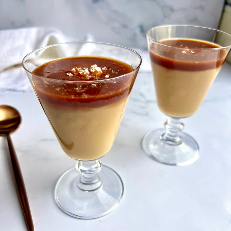 Butterscotch Budino with Salted Caramel