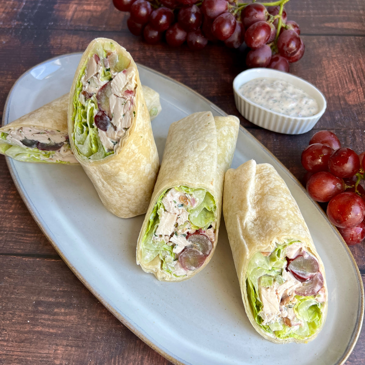 Waldorf Chicken Salad Wrap