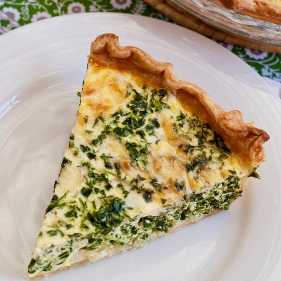 Wheat Free Spinach Quiche