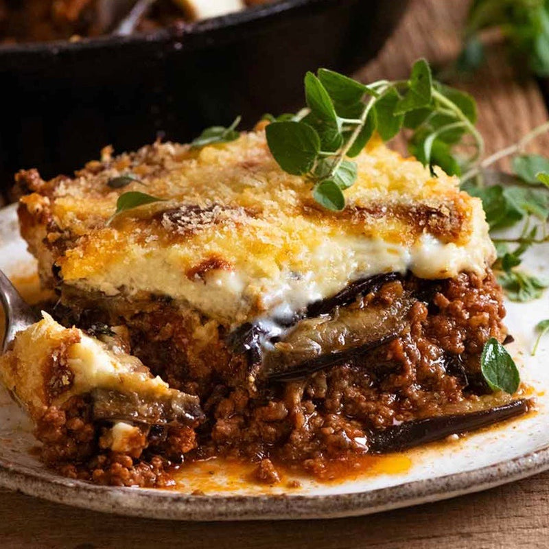 Greek Moussaka with Lamb & Gruyere