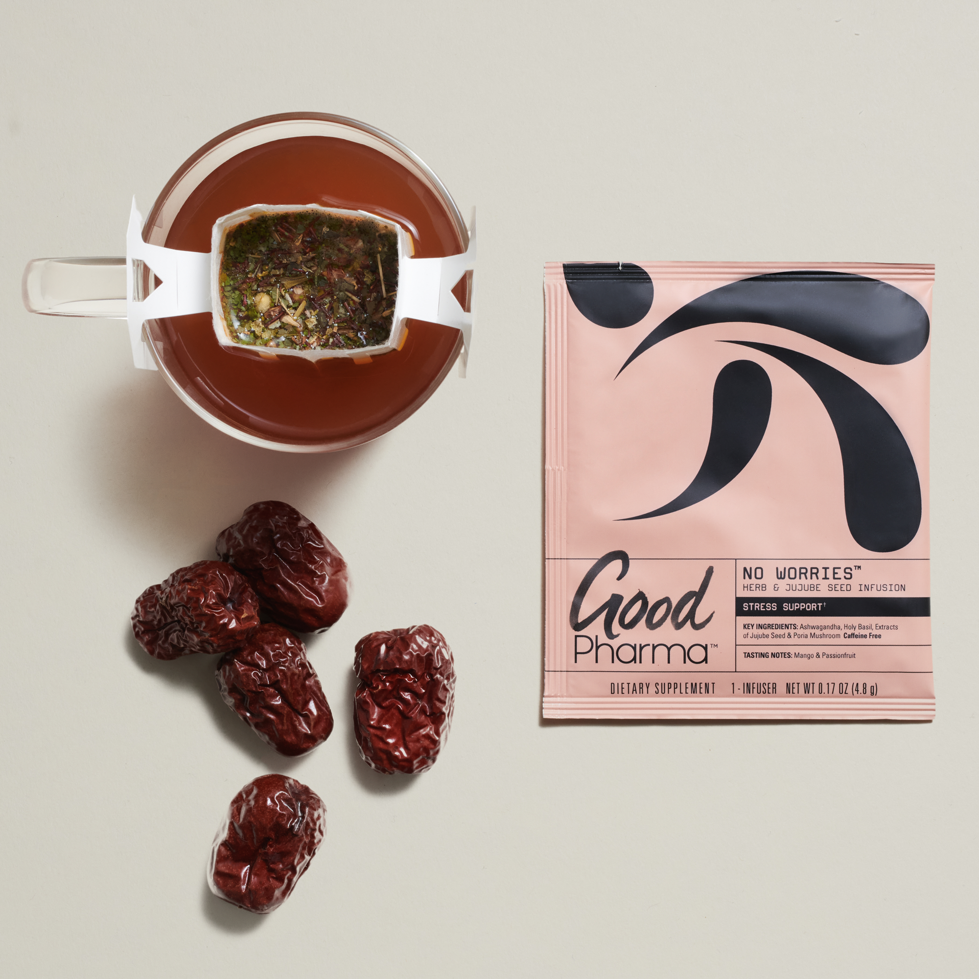 Good Pharma • No Worries • Herb & Jujube Seed Tea for Stress Relief