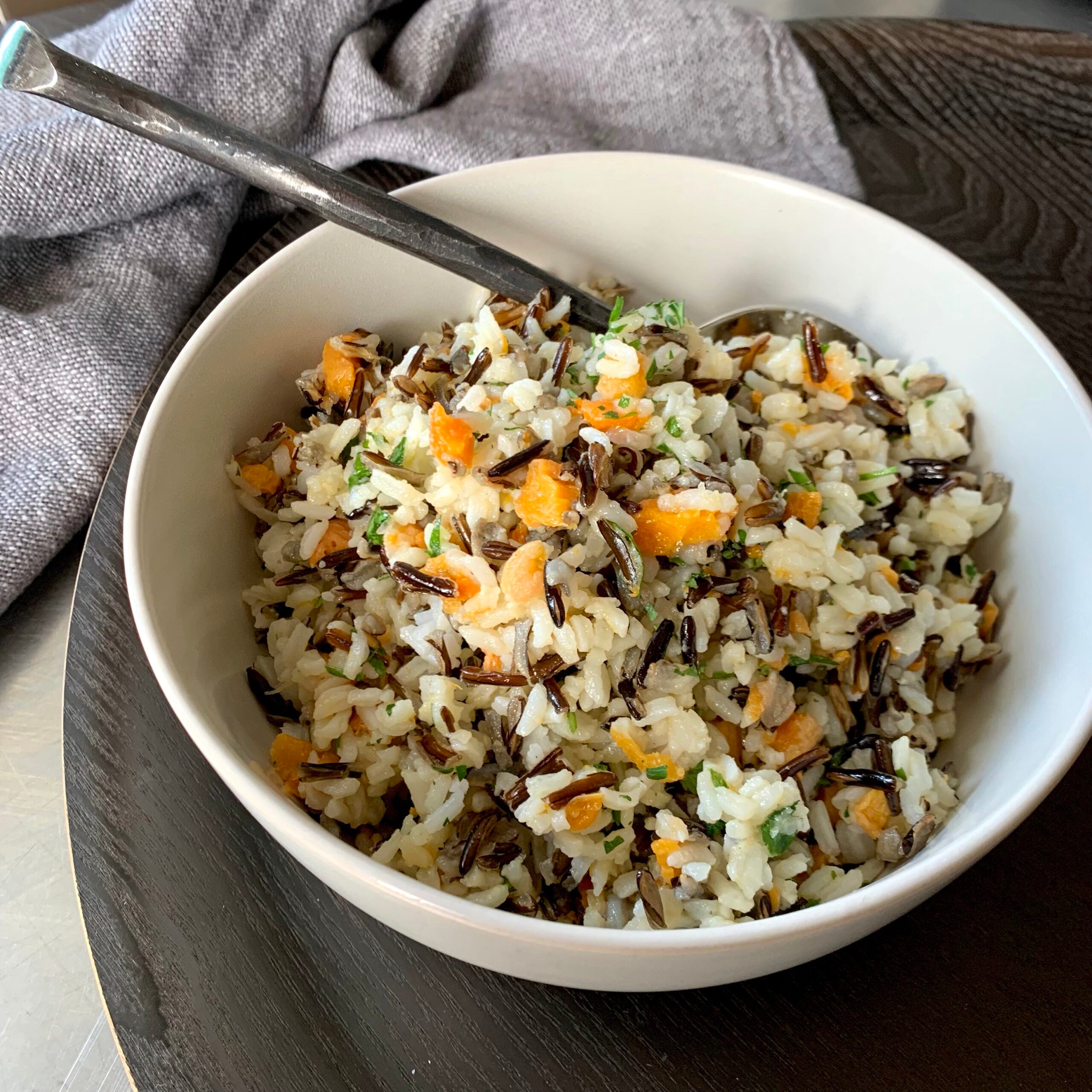 Apricot Wild Rice with Rosemary & Thyme