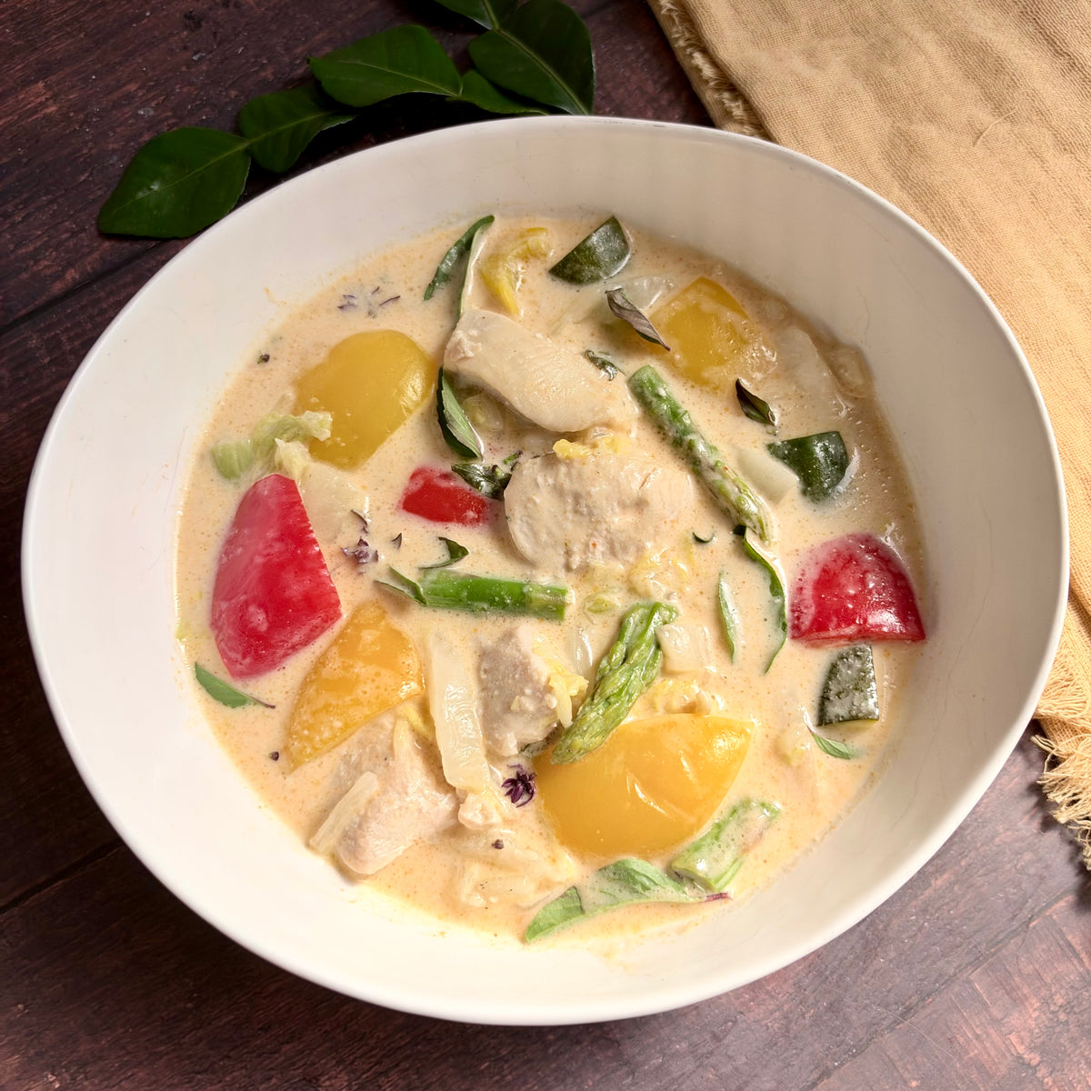 Thai Chicken & Vegetables with Coconut Basil Sauce