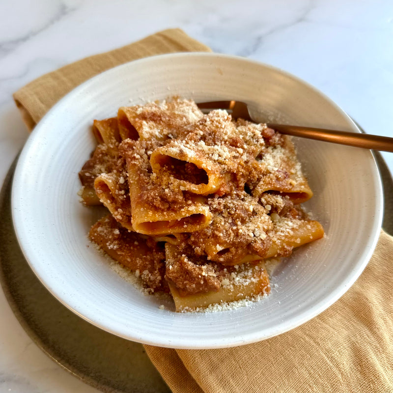 Paccheri Pasta alla Bolognese